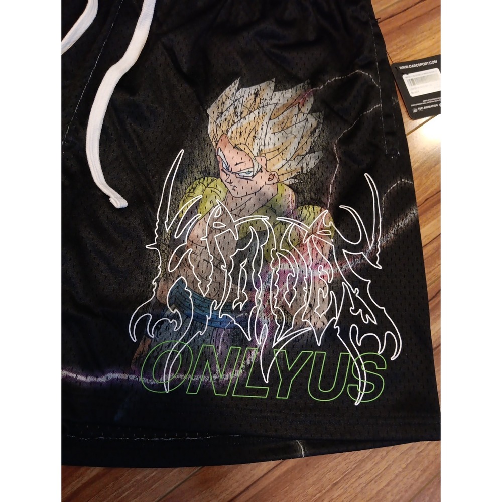 Darc Sport x Dragon Ball Z Super Broly Vs Gogeta Mesh Shorts Men's XL NWT